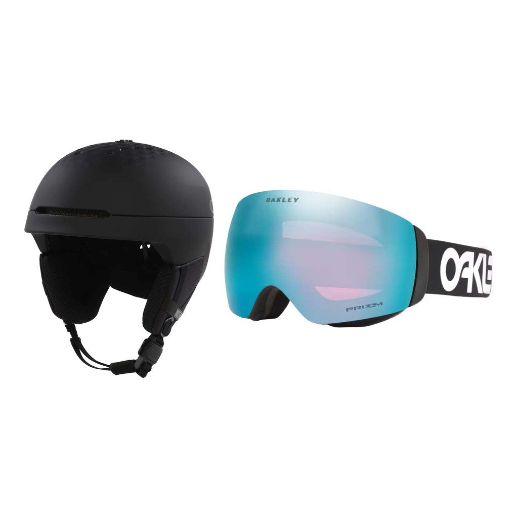 Oakley MOD3 MIPS Helmet 2027 with Flight Deck M Goggles Package - Matte Blackout