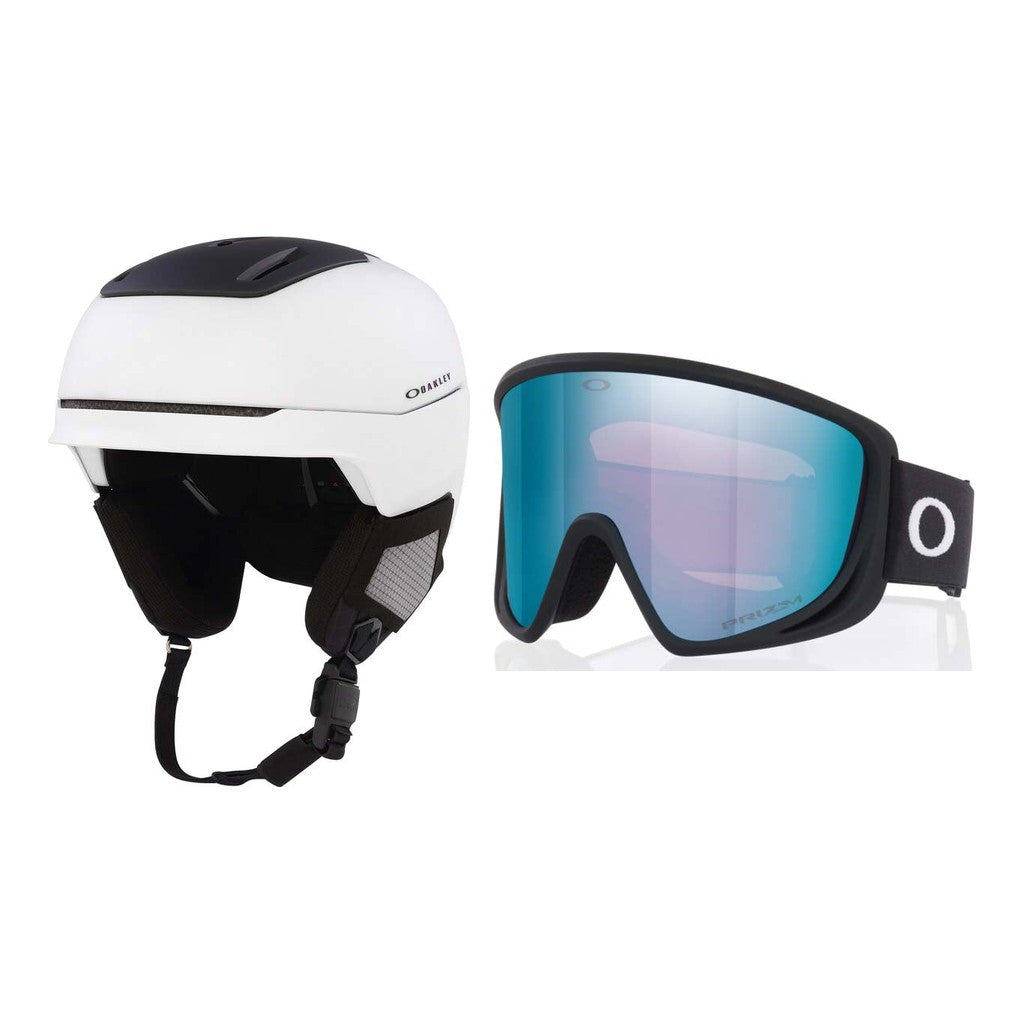 Oakley MOD5 MIPS Helmet 2027 with Mont Scape L Goggles Package - Matte White