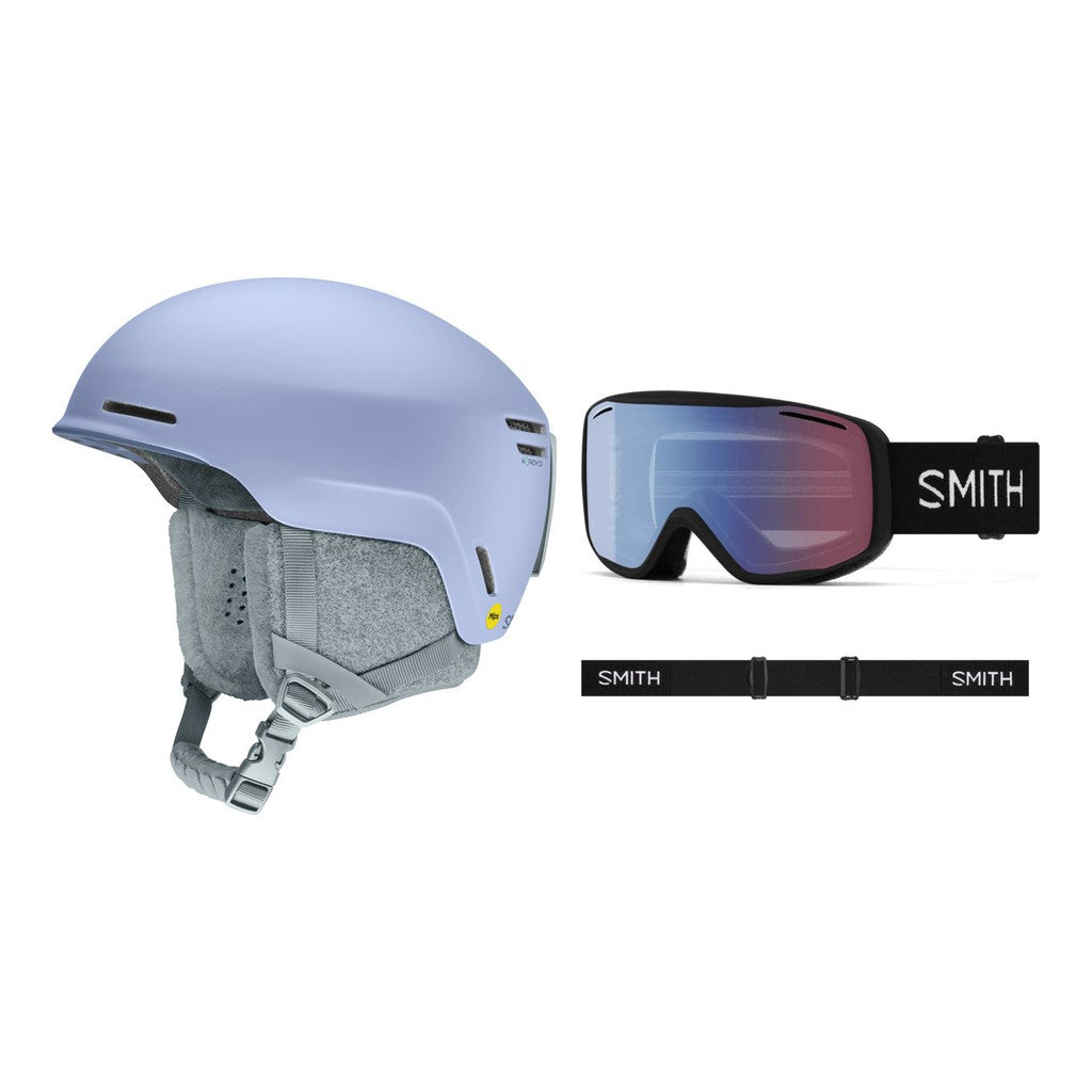 Smith Method MIPS Adult Helmet 2027 with Rally Goggles Package - Matte Blue Aura