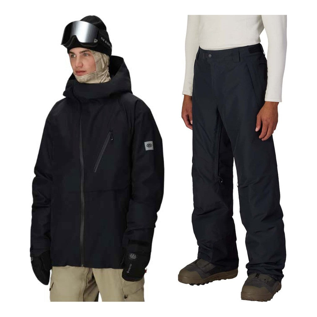 686 Hydra Thermagraph Jacket Mens 2027 with Hydra Thermagraph Pants Package (Black)