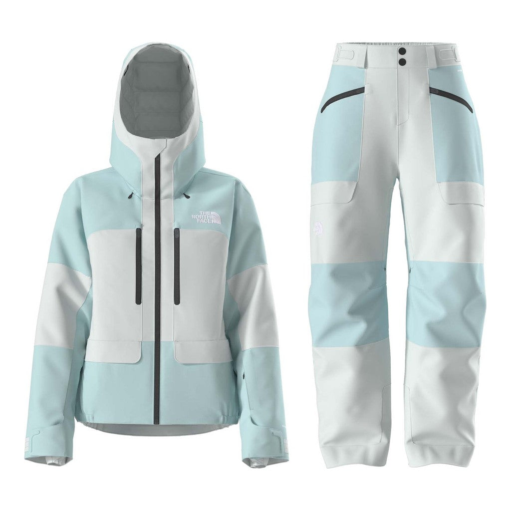 North Face Powstar Jacket Womens 2027 with Powstar Pants Package (Glacier)