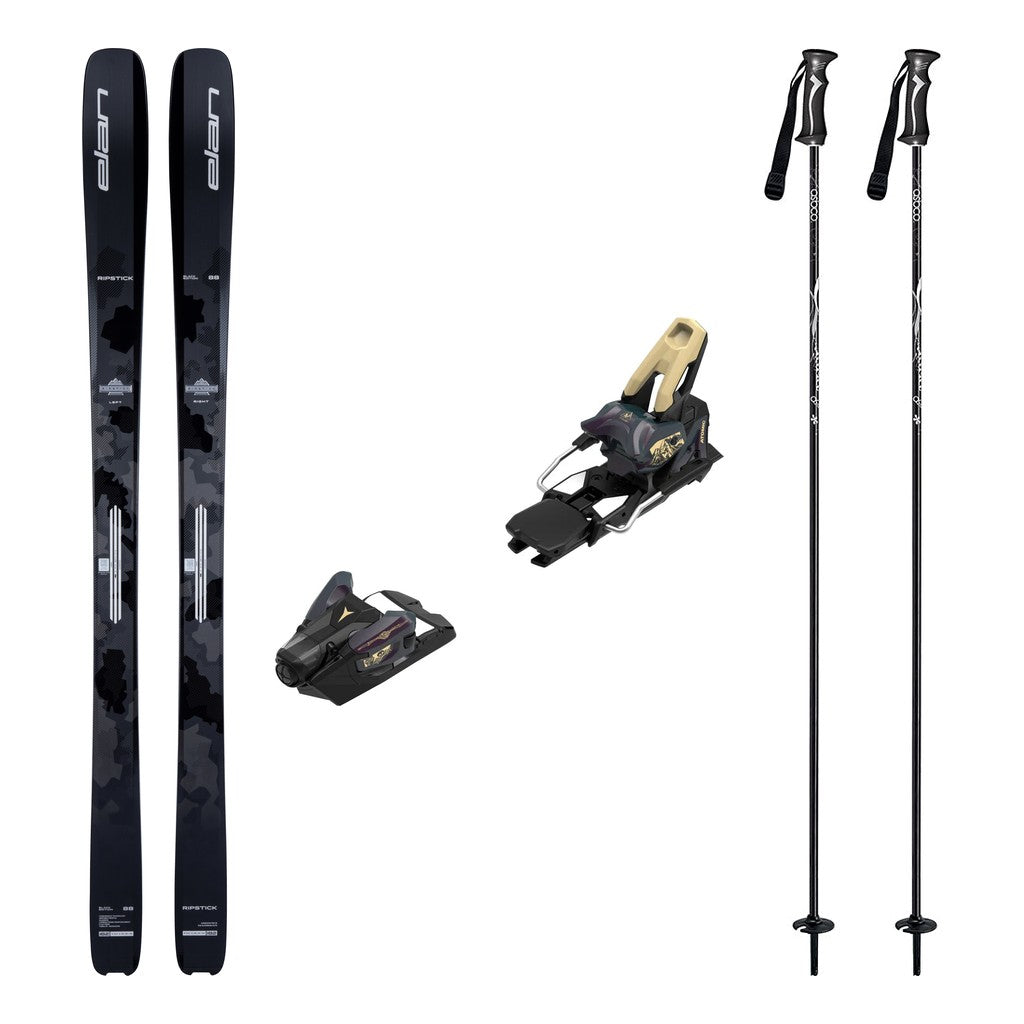 Elan Ripstick 88 Black Edition Skis 2027 with Strive 14 Bindings Ski Package - Bent Chetler