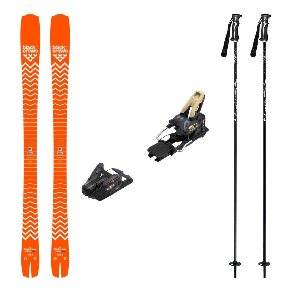 Blackcrows Mirus Cor Adult Skis 2027 with Strive 14 Bindings Ski Package - Bent Chetler