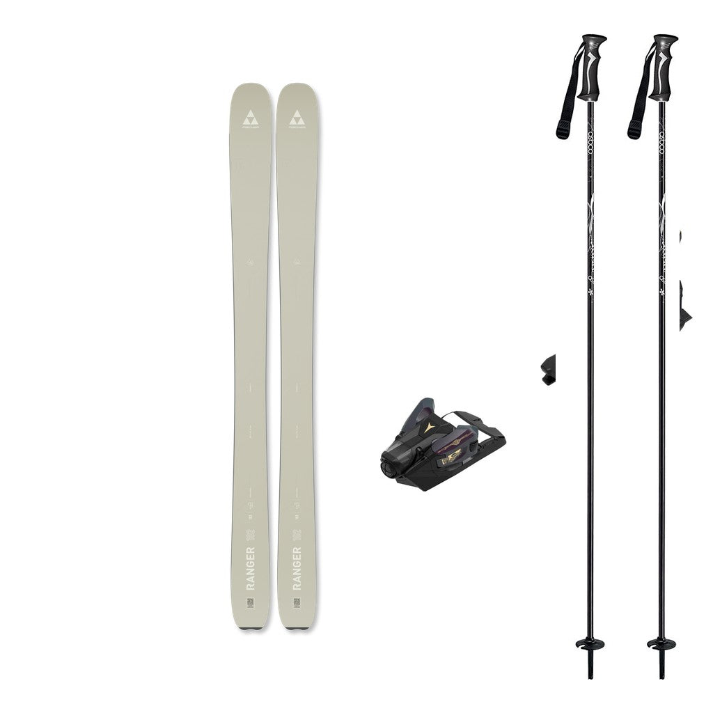Fischer Ranger 102 Mens Skis 2027 with Strive 14 Bindings Ski Package - Bent Chetler