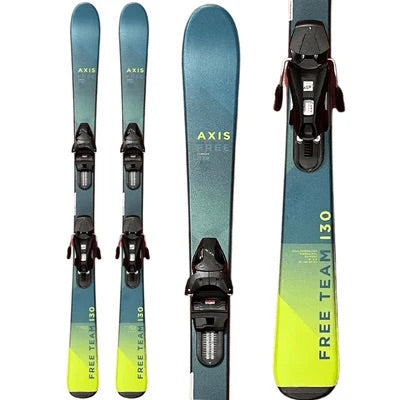 AxisFreeTeam- Kids system ski on a white background