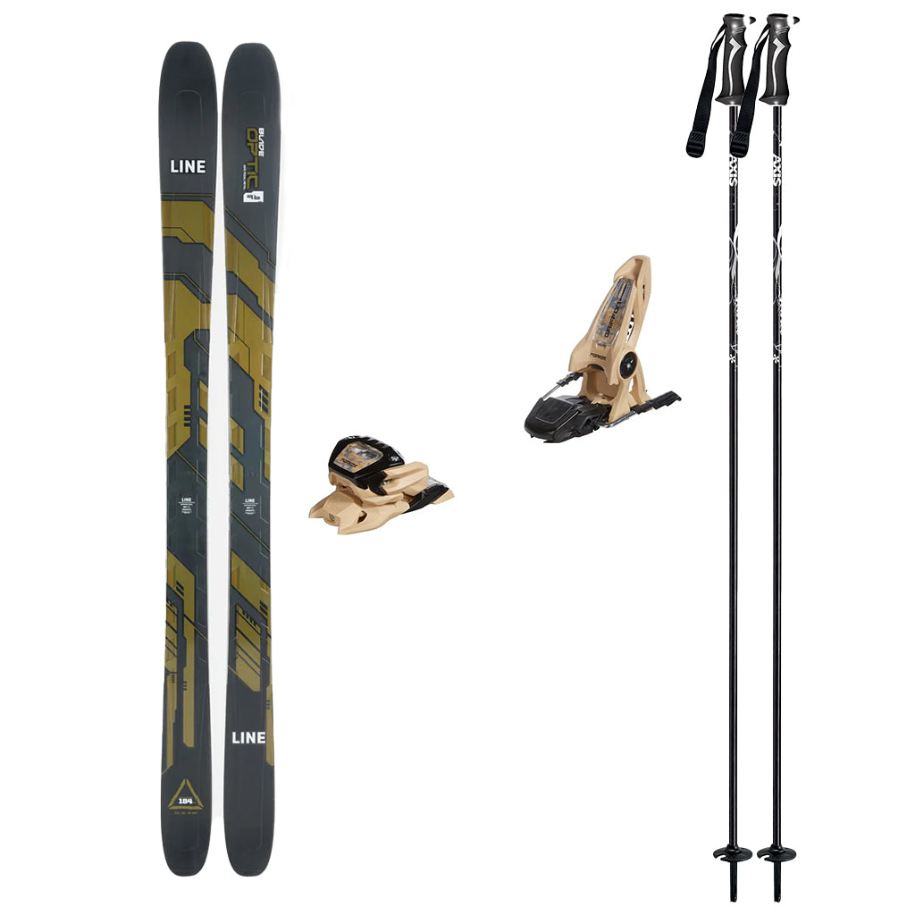 2024 Line Blade Optic 96 with Marker Griffon 13 Bindings Ski Package