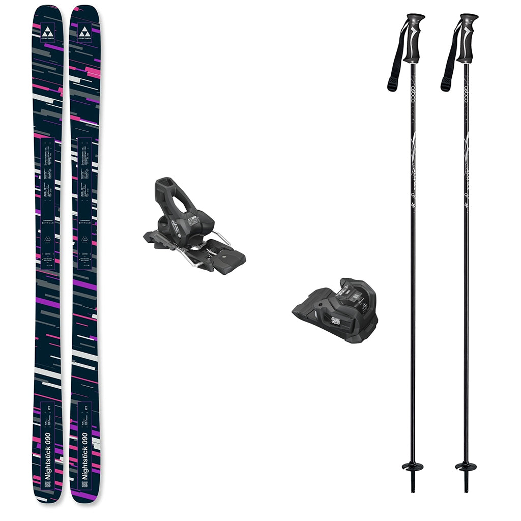 Fischer Nightstick 90 Skis 2026 with Tyrolia Attack LYT 11 Bindings Ski Package