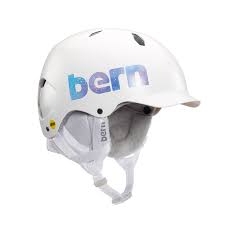 Bern Bandito MIPS Satin White Galaxy w/Gray Liner Helmet Youth 2023