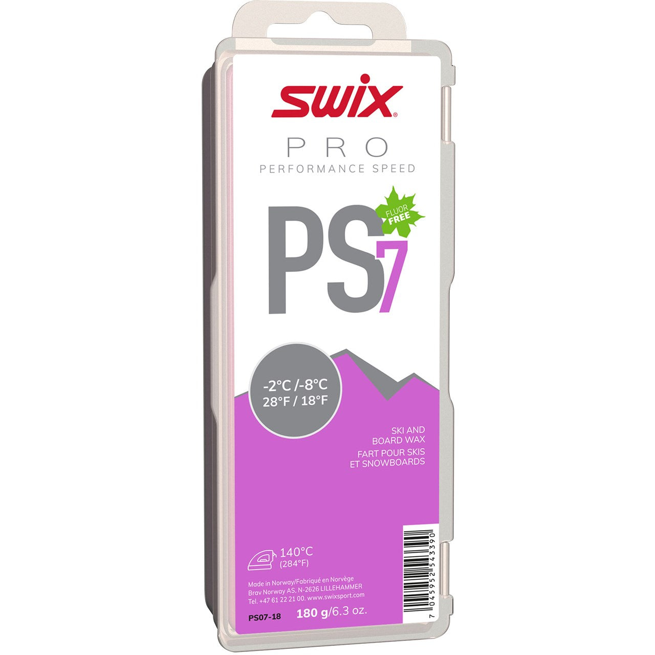 Swix PS7 180g Wax Bar