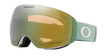Flight Deck M-Oakley goggles with green tinted lens on a white background