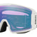 Line Miner L-White goggles with a colorful lens on a white background