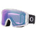 Line Miner L-Snow goggles with purple lens and white frame on a white background