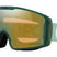 Line Miner M-Green goggles with a white Oakley logo on a white background