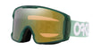 Line Miner M-Green goggles with a white Oakley logo on a white background