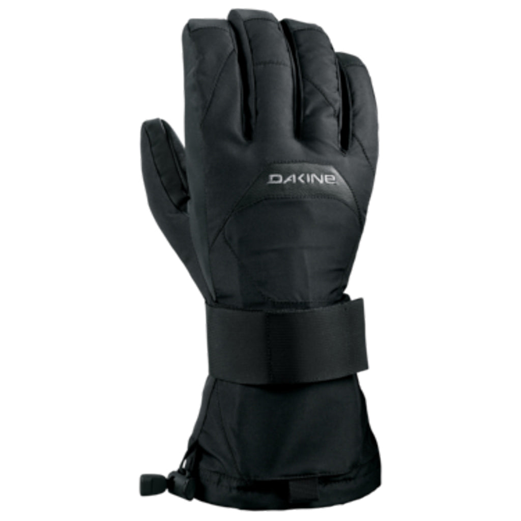 WristguardGlove-A black Dakine wristguard glove designed for snowboarding, featuring a waterproof insert and synthetic insulation.