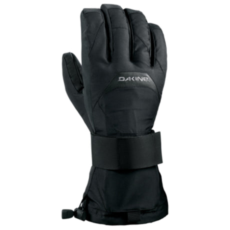 WristguardGlove-A black Dakine wristguard glove designed for snowboarding, featuring a waterproof insert and synthetic insulation.
