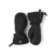 M Army Leather Extreme Mitt-Pair of black mittens with brand logo on a white background
