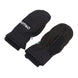 B1B Mitten-Black mittens with a brand logo on a white background