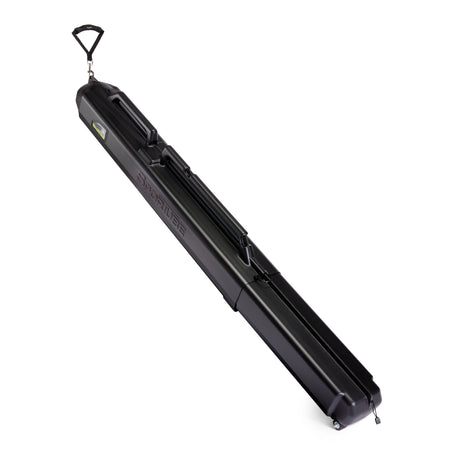 Series 1 Double Hard Travel Case-Black ski hard case with 'SporTube' branding on a white background