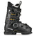 MACHBOAHV75-Black Tecnica ski boot with gold accents on a white background