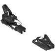 Strive14-Black ski bindings with Salomon branding on a white background