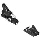 Strive14-Black ski bindings with Salomon branding on a white background