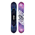 GammaAPX-Two views of a snowboard deck with different designs on a white background