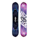 GammaAPX-Two views of a snowboard deck with different designs on a white background