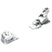 Attack LYT 12-Pair of white ski bindings on a white background