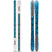 Omen90-Two skis with blue and black pattern on a white background