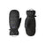 Nano Puff Mitt-Black mittens with Patagonia logo on a white background