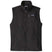 BetterSweaterVest-A black Patagonia Better Sweater Vest with a full zipper and a stand-up collar, featuring zippered handwarmer pockets and a secure chest pocket.