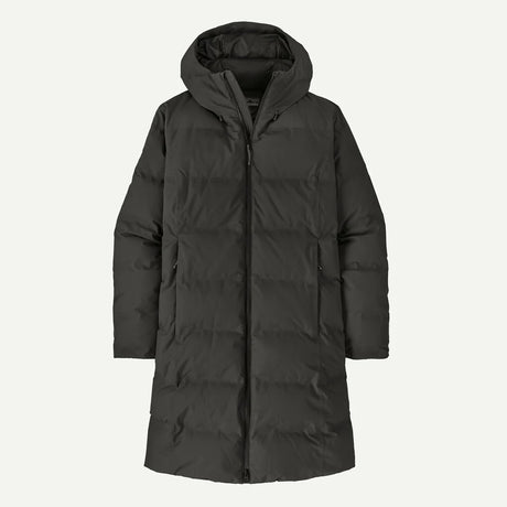 Jackson Glacier Parka-Black puffer coat on a white background