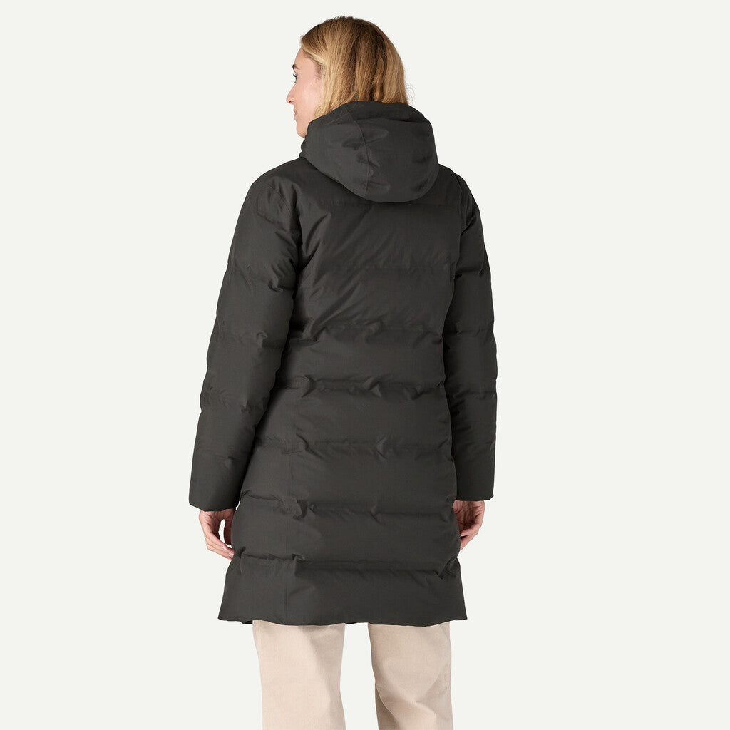 Jackson Glacier Parka-Black puffer coat on a white background