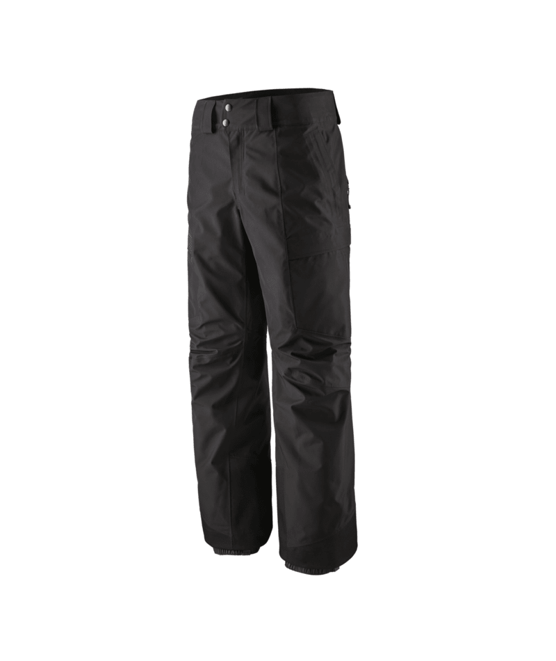 Storm Shift pant-A pair of black Patagonia Storm Shift pants for men, featuring a straight leg cut and fastening details at the waist.