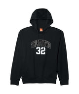 32TechHoodie-Black sweatshirt on a white background