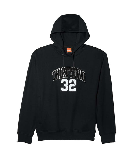 32TechHoodie-Black sweatshirt on a white background