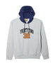 32TechHoodie-Grey sweatshirt on a white background