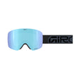Contour-Goggle with blue lens and black strap on a white background