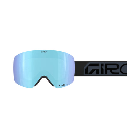 Contour-Goggle with blue lens and black strap on a white background