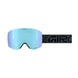 Contour-Goggle with blue lens and black strap on a white background