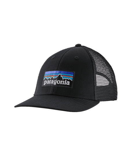 P-6 Logo LoPro Trucker Hat-A Patagonia P-6 Logo LoPro Trucker Hat with an adjustable snapback closure and a mesh back panel.