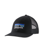 P-6 Logo LoPro Trucker Hat-A Patagonia P-6 Logo LoPro Trucker Hat with an adjustable snapback closure and a mesh back panel.