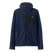 R1 Air Full-Zip-A black Patagonia R1 Air Full-Zip Hoody with a hood, zip pockets, and a fitted design, displayed against a white background.