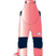 Rider 2 Ins Bib-Pink and navy bib overalls with a brand logo on a transparent background