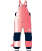 Rider 2 Ins Bib-Pink and navy bib overalls with a brand logo on a transparent background