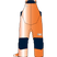 Rider 2 Ins Bib-Orange and navy bib overalls with a brand logo on a transparent background