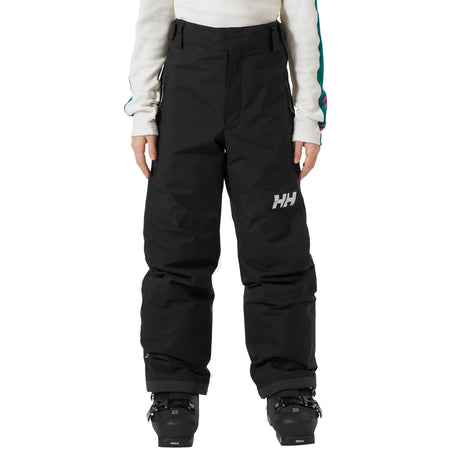 Legendary Pant-Black snow pants with a brand logo on a white background