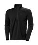 Versalite 1/2 Zip Fleece-Black long-sleeve shirt with a quarter zip on a transparent background
