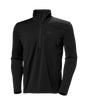 Versalite 1/2 Zip Fleece-Black long-sleeve shirt with a quarter zip on a transparent background